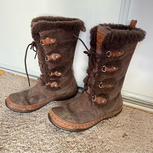 The North Face Women Brown W  Abby II Waterproof Insulated Boots ACQBE37 Sz 7
